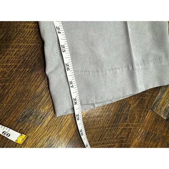 ALFRED DUNNER Classic Fit Pale GRAY Flat Front Elastic Waist Pant Sz 12 P NWOT - Picture 5 of 6